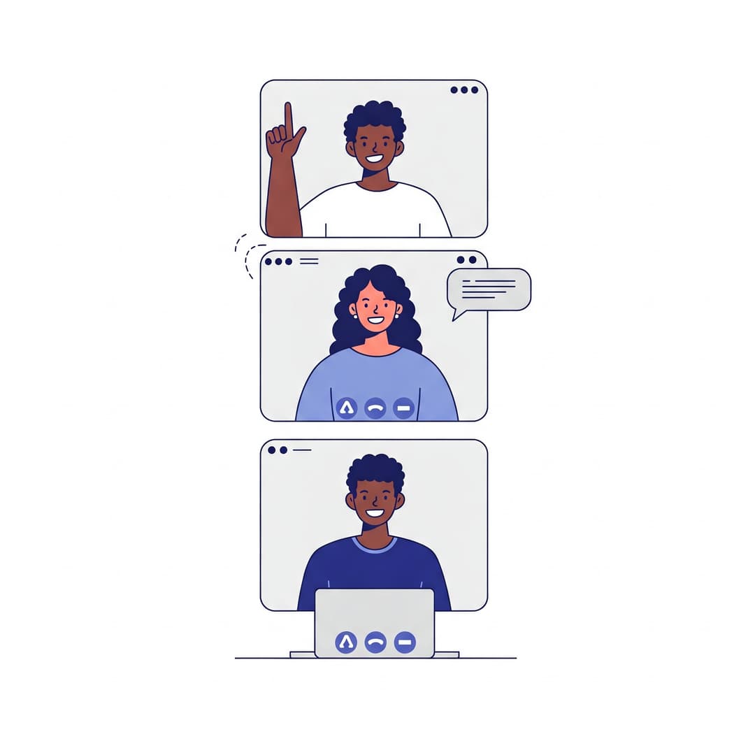 People in a video conference